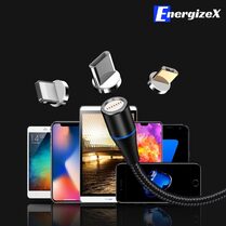 kabel magnetyczny EnergizeX działa jest w 100% obrotowy.